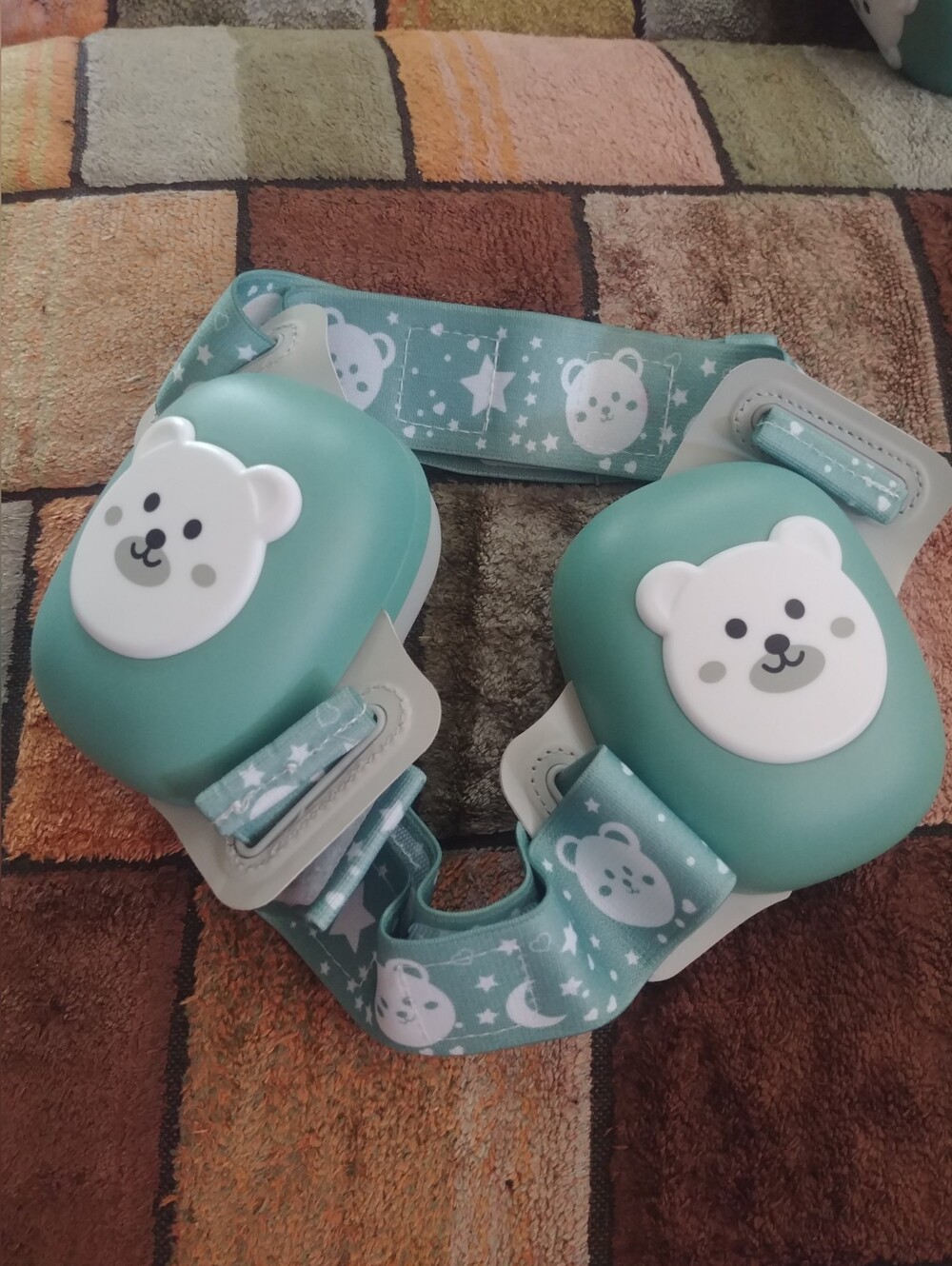 Baby Ear Sound Protector- Mint Green Bear Design